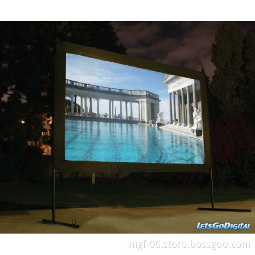 VGOMS7296 120'' easy use projector screen with outdoor wedding movie screen